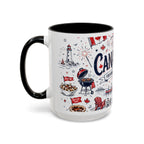 Canada Day Coffee Mug | Canadian Pride Gift | Accent Color Ceramic 11oz 15oz