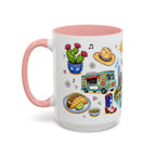 Austin Illustrated Travel Mug | City Souvenir Accent Coffee Mug | 11oz 15oz Ceramic Cup