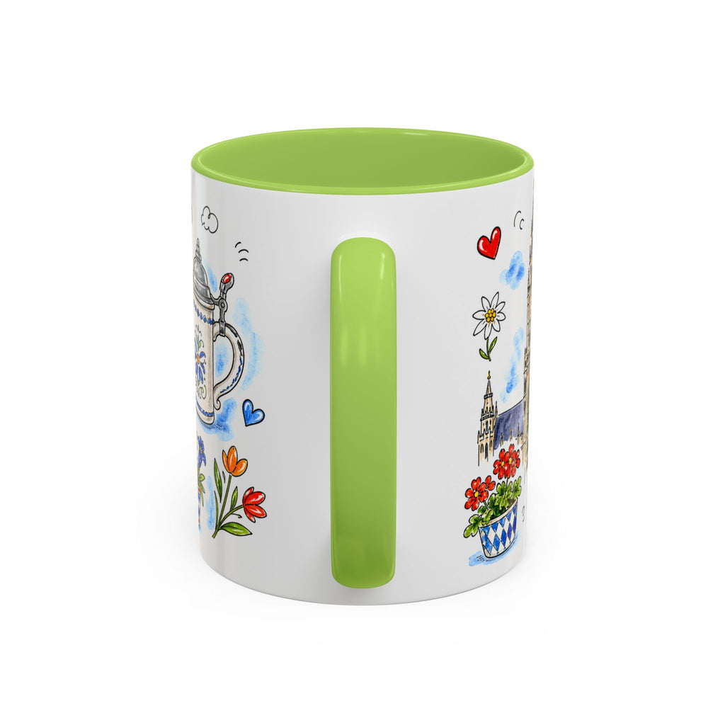 Munich Travel Mug | European City Souvenir Accent Coffee Mug | 11oz 15oz Ceramic Cup