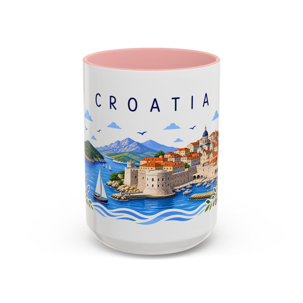 Croatia Coffee Mug | Travel Souvenir Accent Mug | Place Gift Ceramic Cup 11oz 15oz
