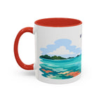 Biscayne National Park Coffee Mug | Solid Color Block Park Souvenir | 11oz 15oz Accent Mug