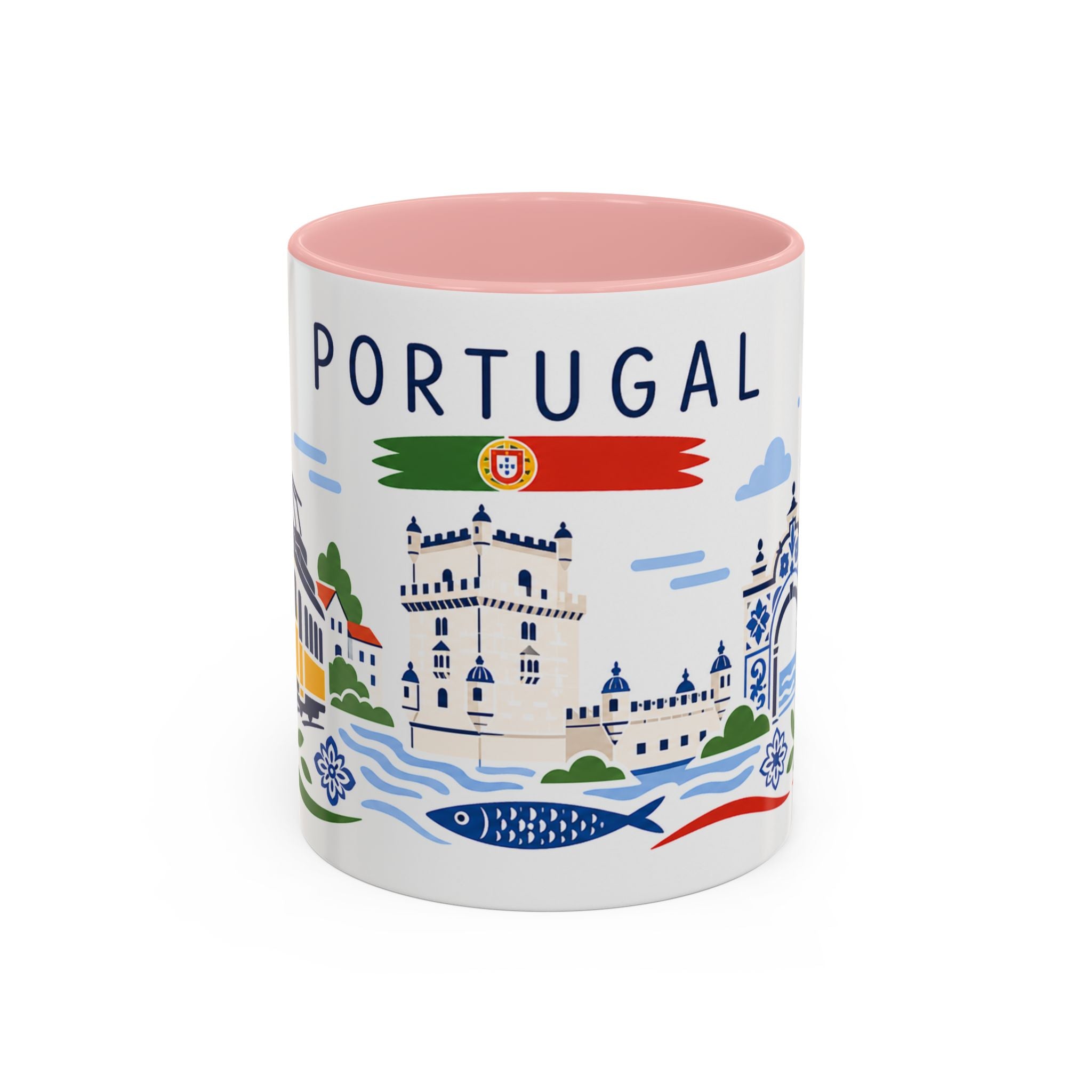 Portugal Coffee Mug | Travel Souvenir Accent Mug | Country Gift Ceramic Cup 11oz 15oz