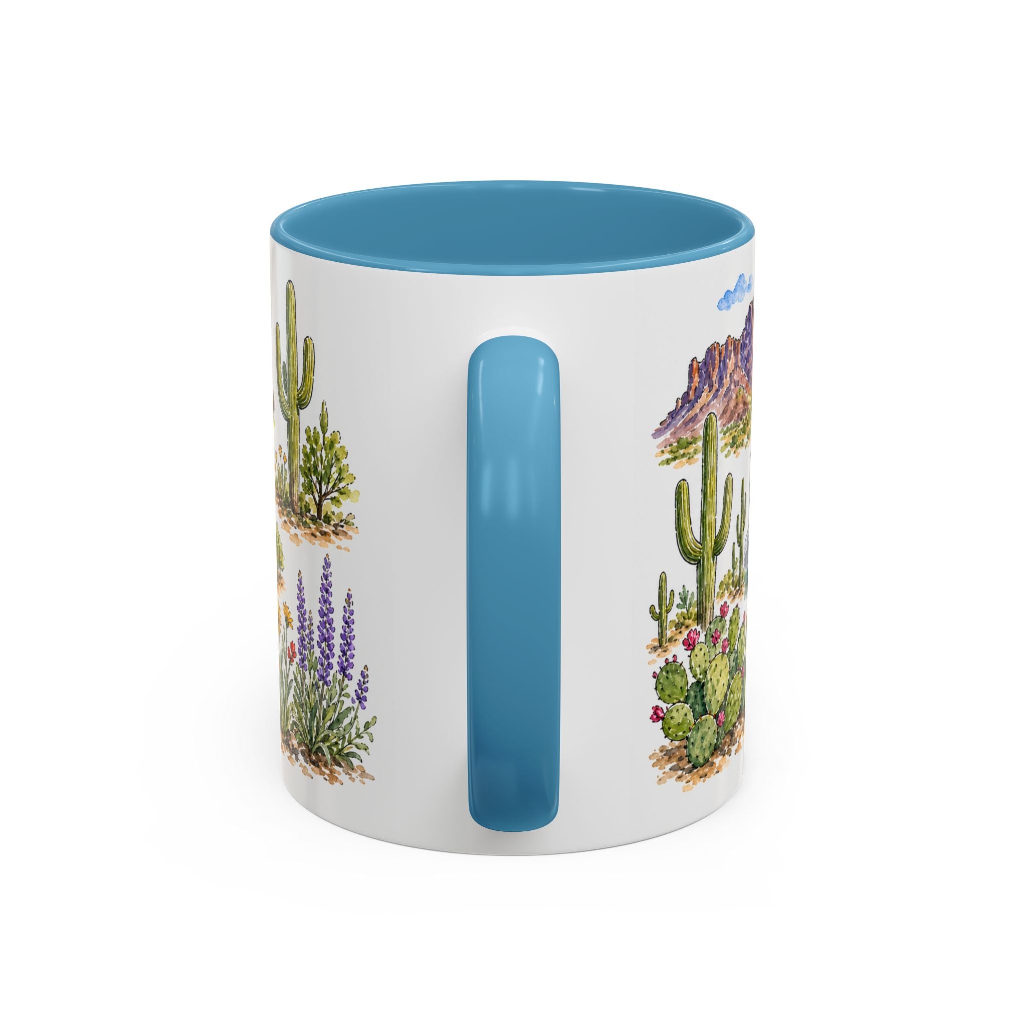 Mesa Illustrated Travel Mug | City Souvenir Accent Coffee Mug | 11oz 15oz Ceramic Cup