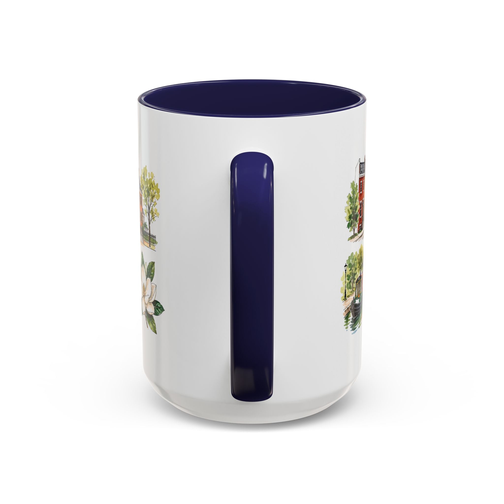 Richmond Illustrated Travel Mug | City Souvenir Accent Coffee Mug | 11oz 15oz Ceramic Cup