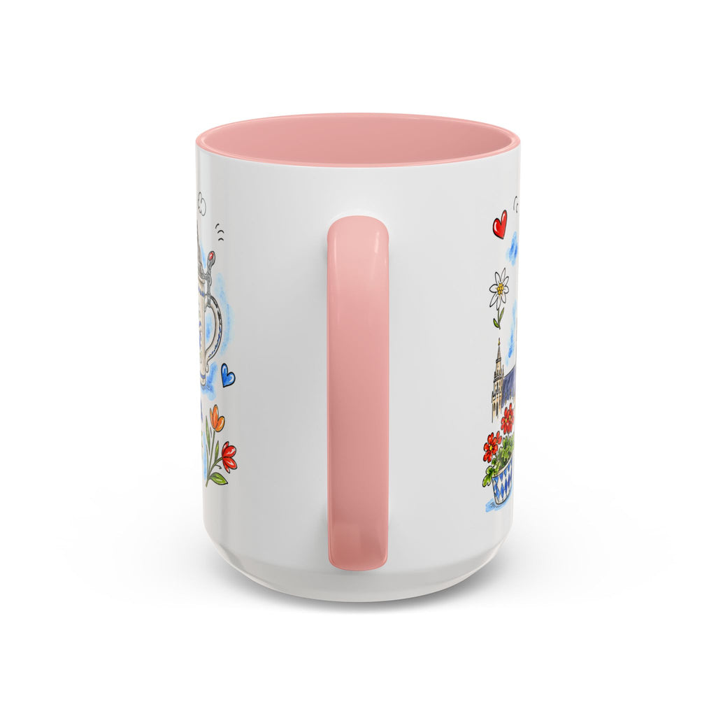 Munich Travel Mug | European City Souvenir Accent Coffee Mug | 11oz 15oz Ceramic Cup