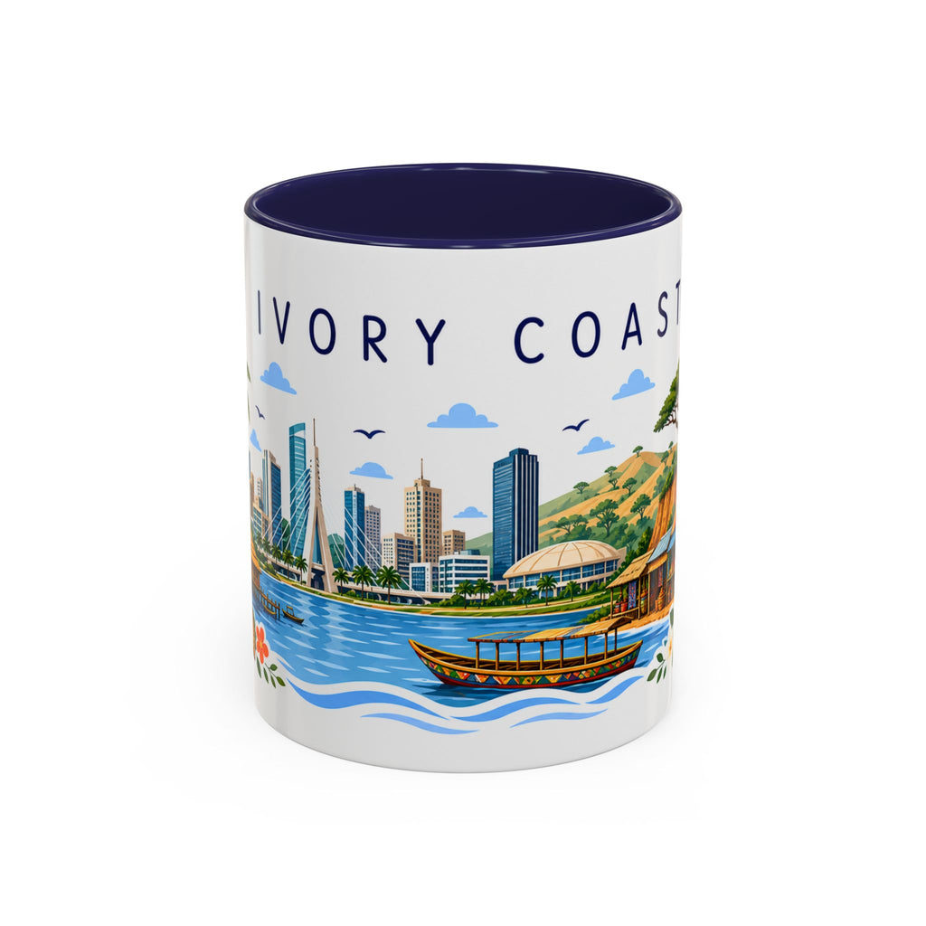 Ivory Coast Coffee Mug | Travel Souvenir Accent Mug | Place Gift Ceramic Cup 11oz 15oz