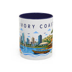 Ivory Coast Coffee Mug | Travel Souvenir Accent Mug | Place Gift Ceramic Cup 11oz 15oz