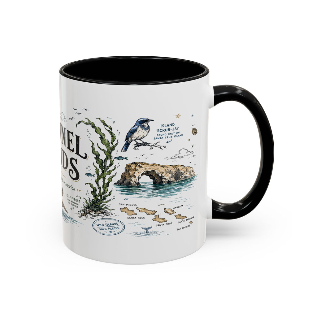 Channel Islands National Park Coffee Mug | California Island Wildlife Marine Gift | Accent Color Ceramic 11oz 15oz
