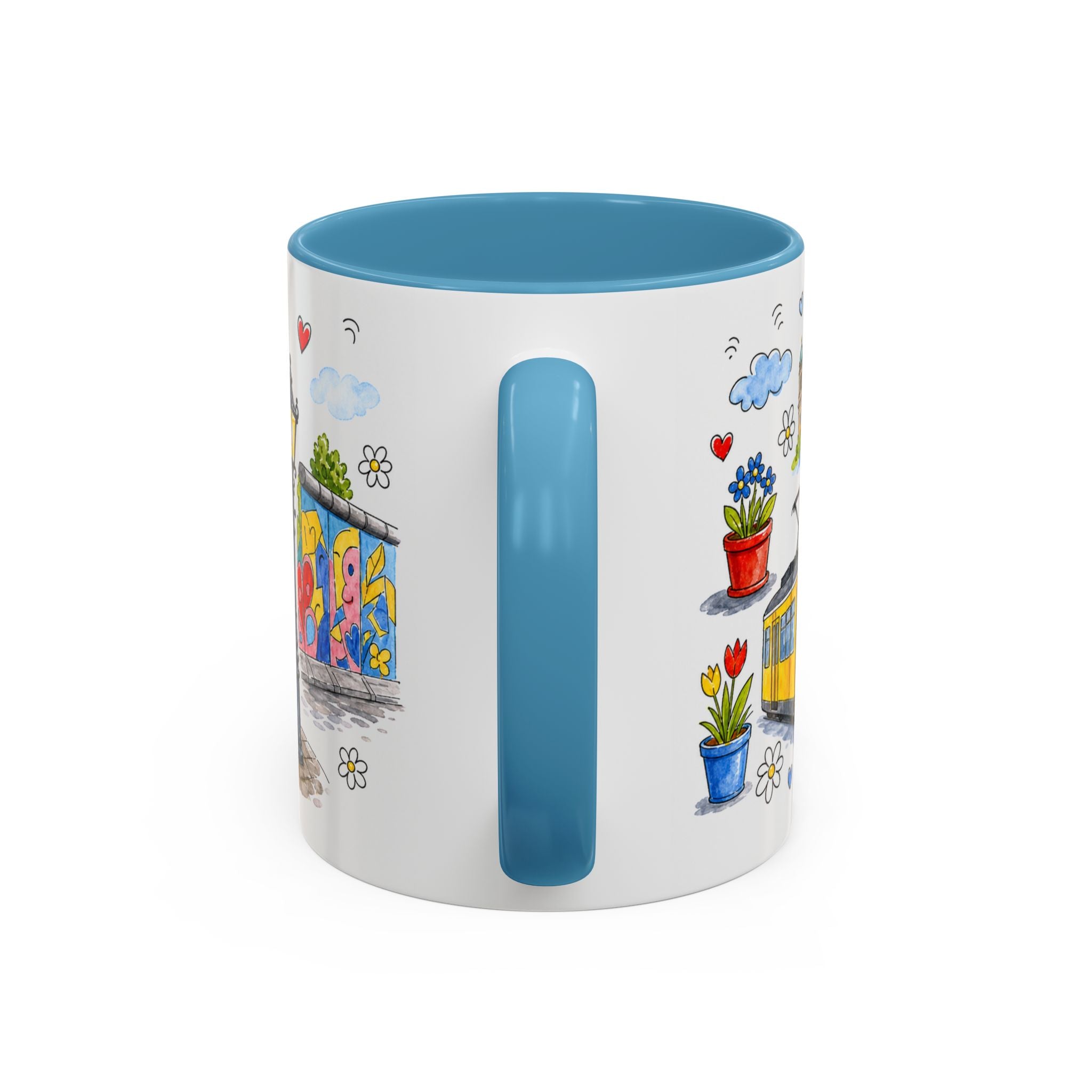 Berlin Travel Mug | European City Souvenir Accent Coffee Mug | 11oz 15oz Ceramic Cup