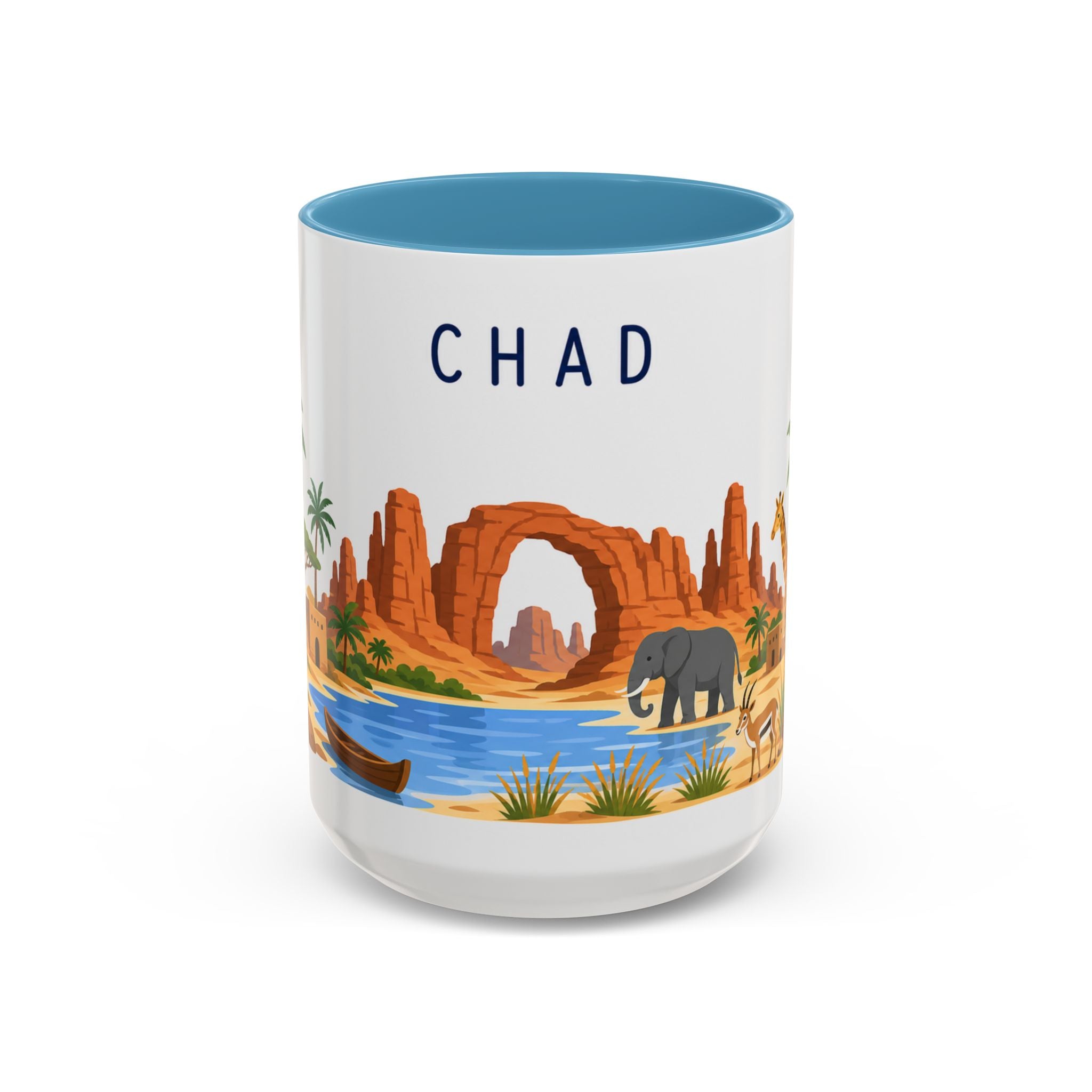 Chad Coffee Mug | Travel Souvenir Accent Mug | Country Gift Ceramic Cup 11oz 15oz