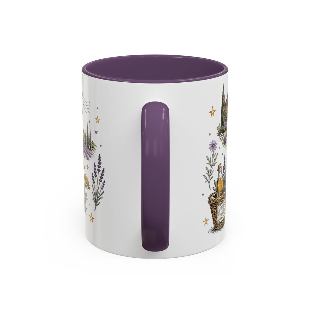 Provence Coffee Mug | Travel Destination Souvenir Gift | Accent Color Ceramic 11oz 15oz