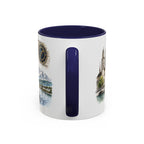 Zurich Coffee Mug | Switzerland Travel Souvenir | Vintage Illustrated City Gift | 11 oz 15 oz Accent Mug