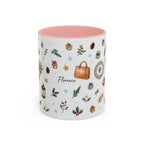 Florence Christmas Mug | Watercolor City Souvenir | Ceramic Coffee Cup (11oz 15oz)
