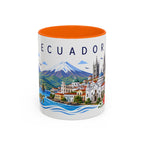 Ecuador Coffee Mug | Travel Souvenir Accent Mug | Place Gift Ceramic Cup 11oz 15oz