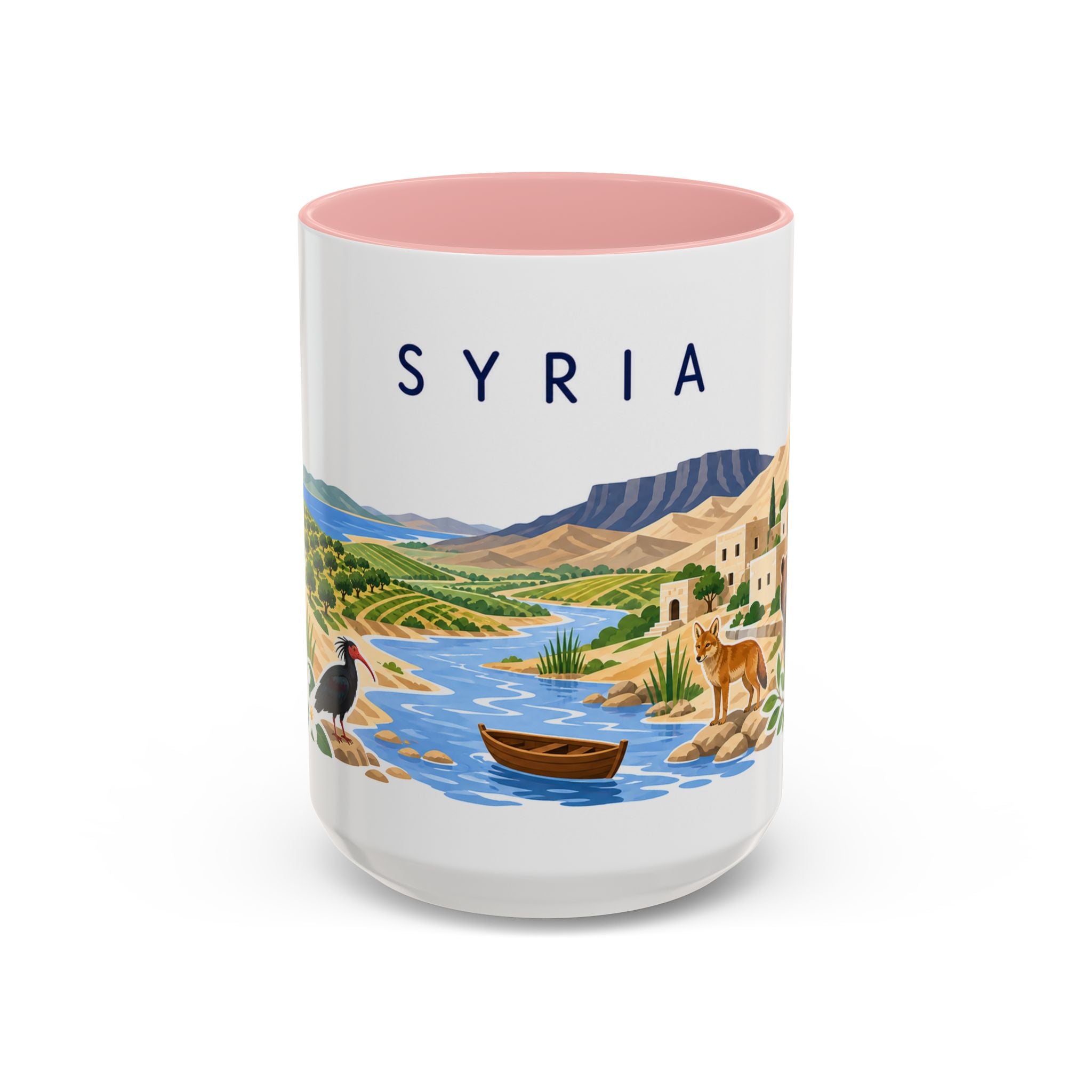 Syria Coffee Mug | Travel Souvenir Accent Mug | Country Gift Ceramic Cup 11oz 15oz
