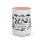 Virgin Islands National Park Coffee Mug | Caribbean Beach Snorkeling Reef Gift | Accent Color Ceramic 11oz 15oz