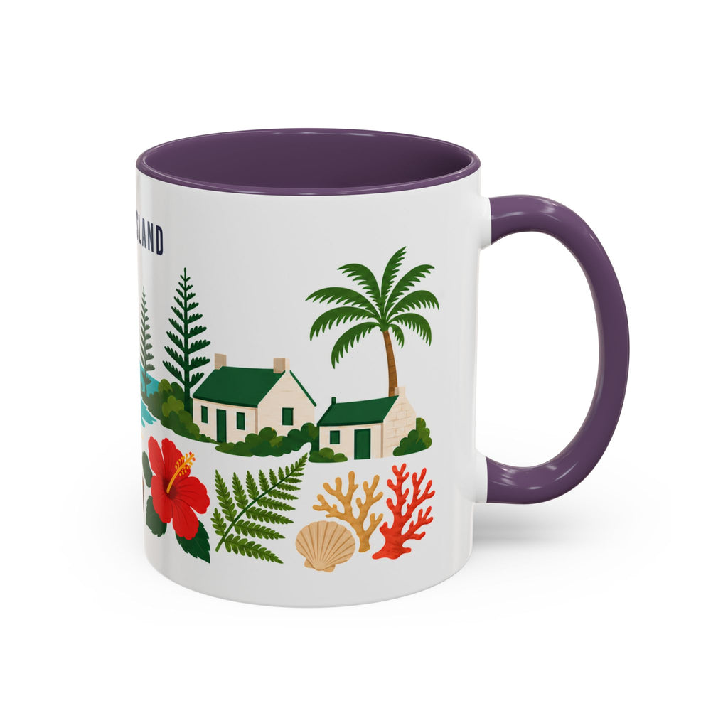 Norfolk Island Coffee Mug | Travel Souvenir Accent Mug | Country Gift Ceramic Cup 11oz 15oz