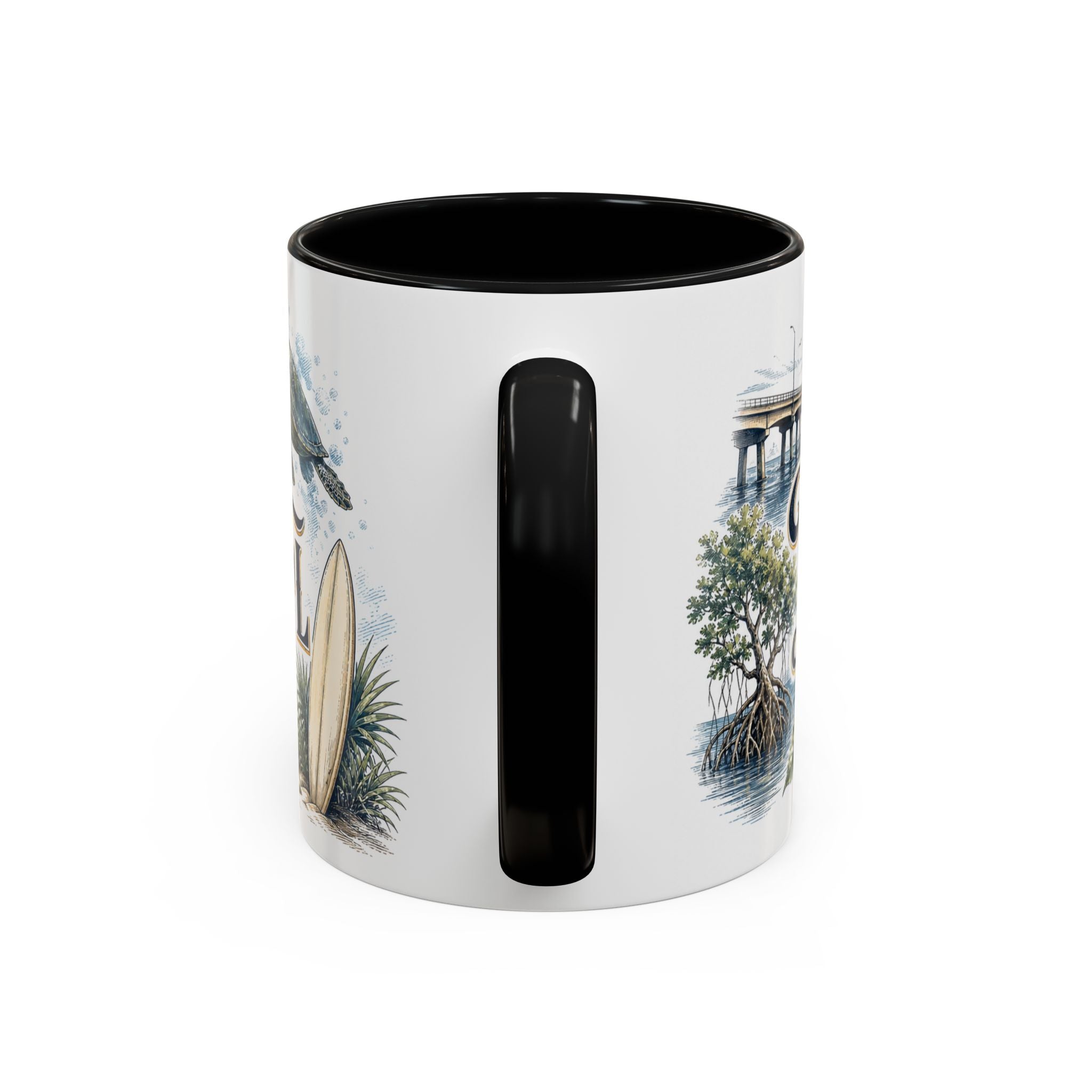 Melbourne FL Coffee Mug | United States Travel Souvenir | Vintage Illustrated City Gift | 11 oz 15 oz Accent Mug