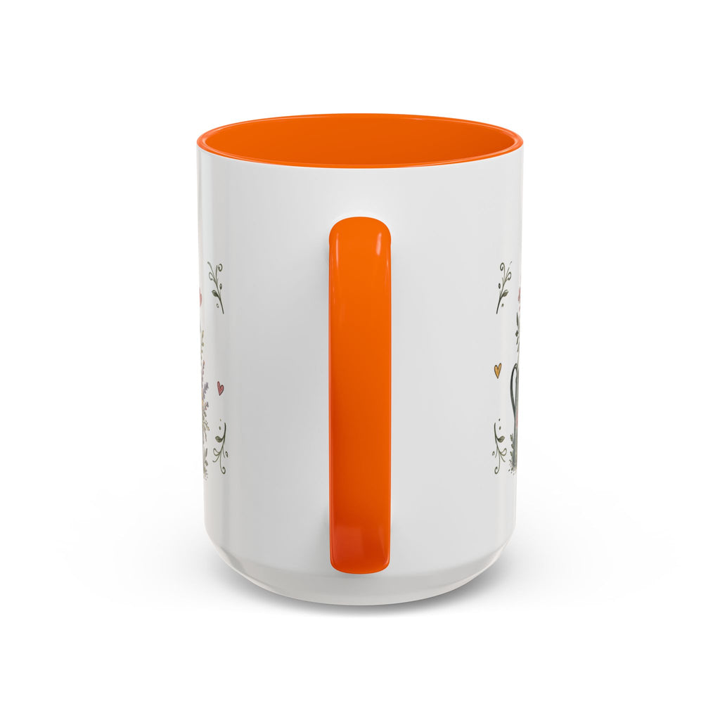 Grandma's Garden Of Love Coffee Mug | Gift From Grandkids | Accent Color Ceramic 11oz 15oz