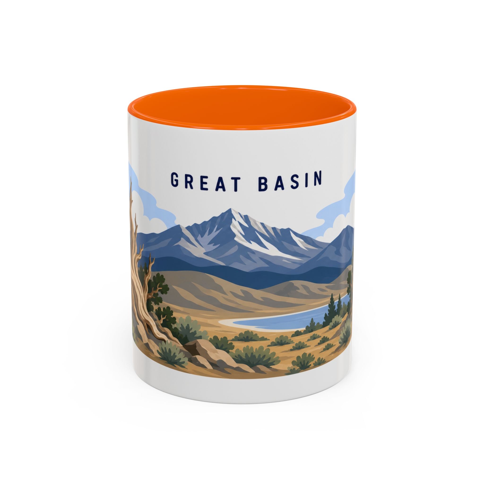 Great Basin National Park Coffee Mug | Solid Color Block Park Souvenir | 11oz 15oz Accent Mug