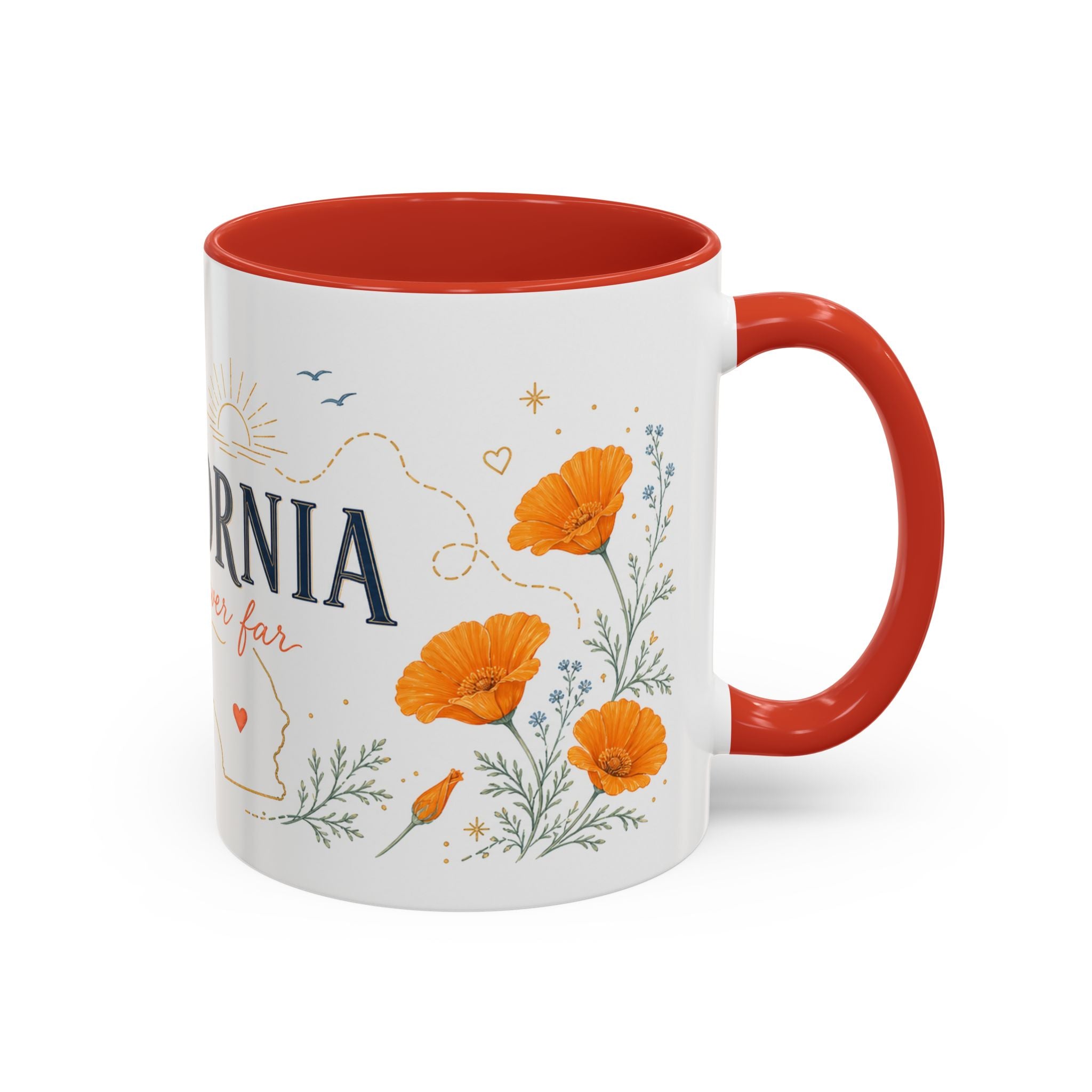 California Home State Mug | Moving Away Gift | Long Distance Friendship Coffee Cup