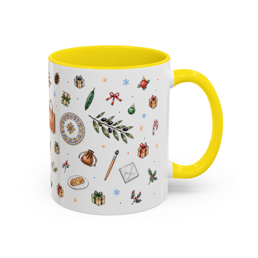 Florence Christmas Mug | Watercolor City Souvenir | Ceramic Coffee Cup (11oz 15oz)