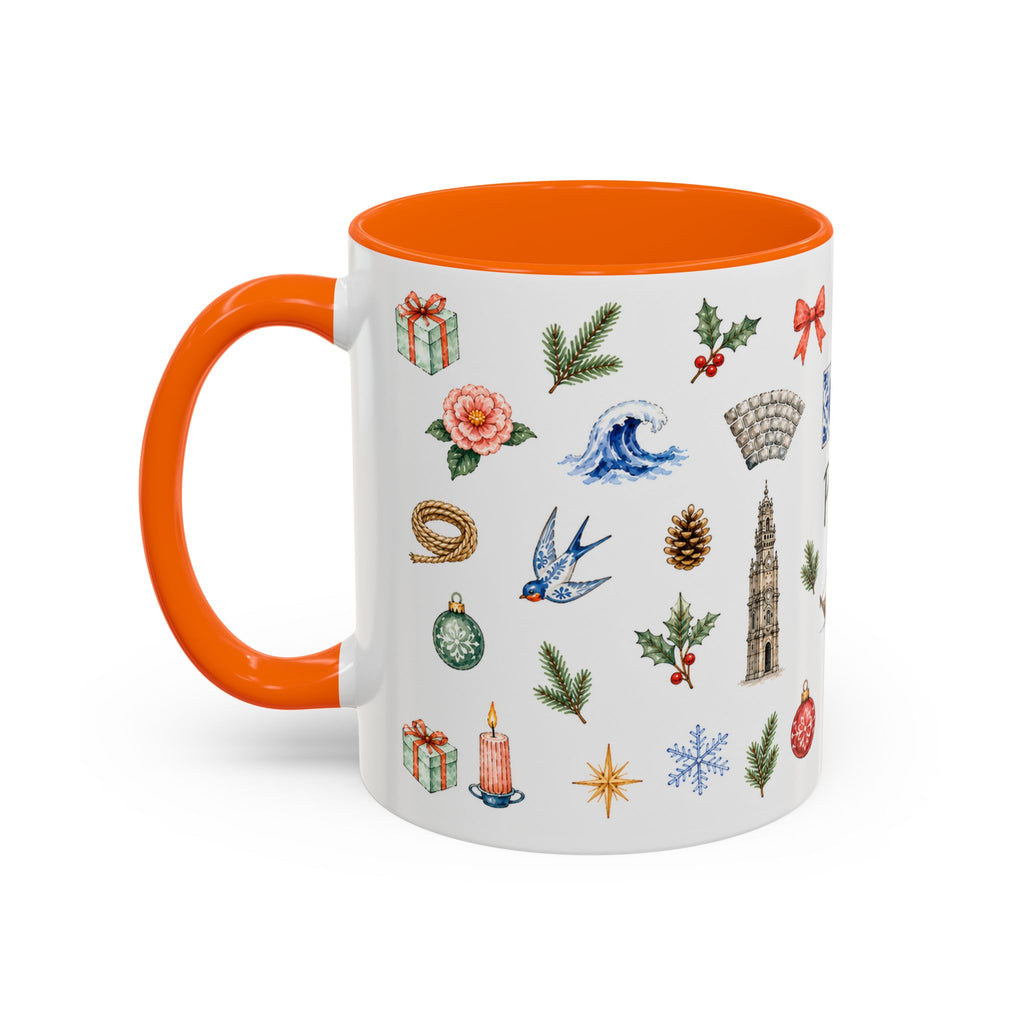 Porto Christmas Mug | Watercolor City Souvenir, Travel Gift (11oz/15oz)
