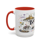 Bangkok Coffee Mug | Thailand Souvenir Travel Gift | Accent Color Ceramic 11oz 15oz