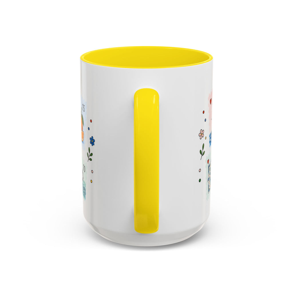 Casablanca Coffee Mug | Postage Stamp Collage Mug | Travel Souvenir Accent Cup 11oz 15oz