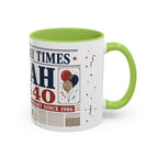 Birthday Newspaper Mug | Custom Name Age Date Gift | The Birthday Times Coffee Cup 11oz 15oz