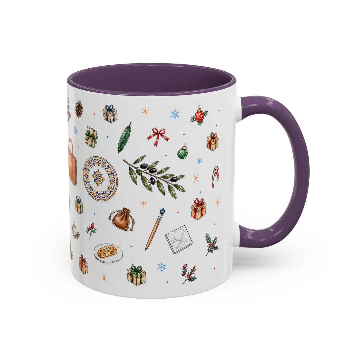 Florence Christmas Mug | Watercolor City Souvenir | Ceramic Coffee Cup (11oz 15oz)