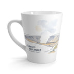 Hawaiʻi Volcanoes National Park Latte Mug | Pastel Watercolor Nature Coffee Cup | 12 oz Travel Souvenir Gift