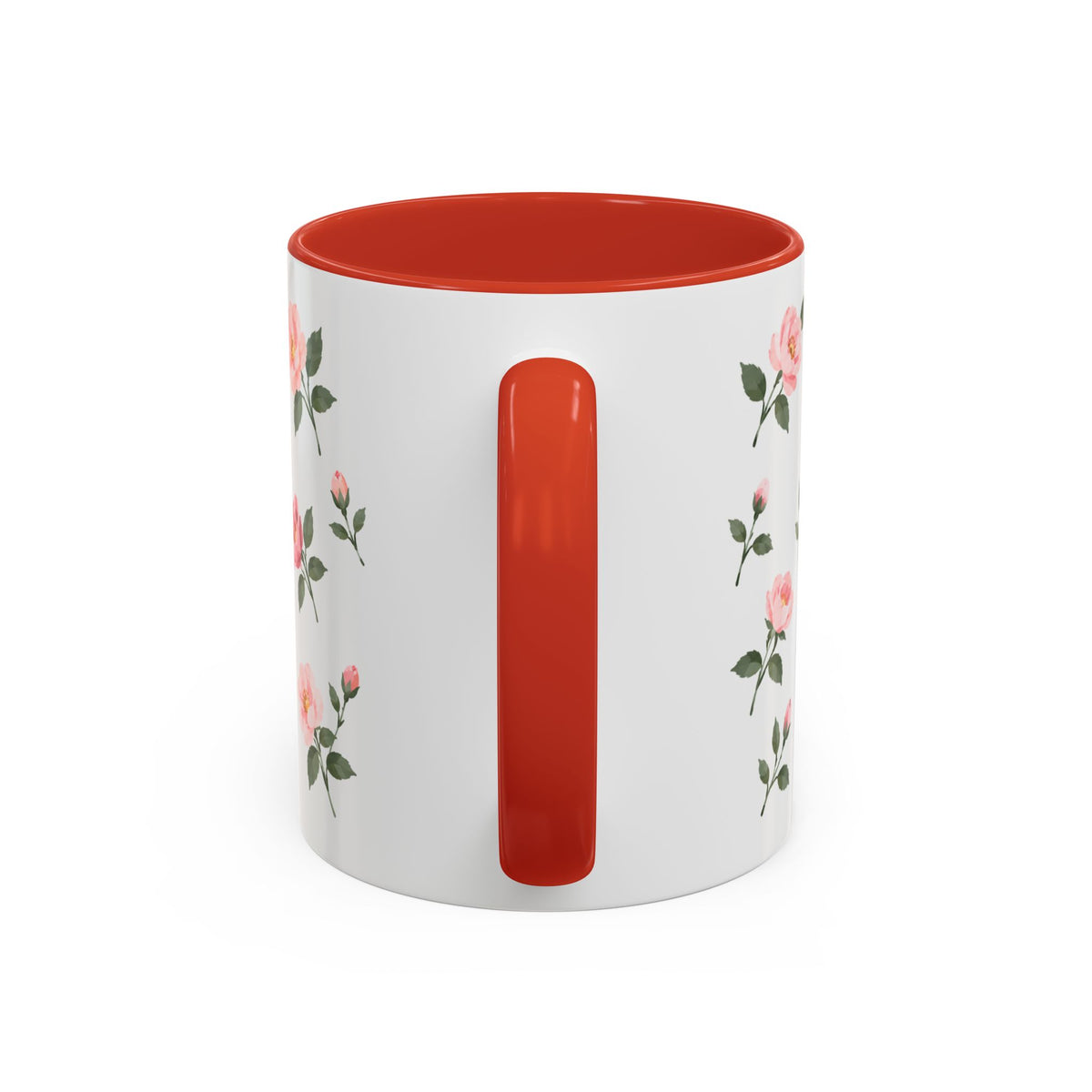 New York Rose Mug, State Flower Floral Coffee Cup, 11oz Botanical Gift