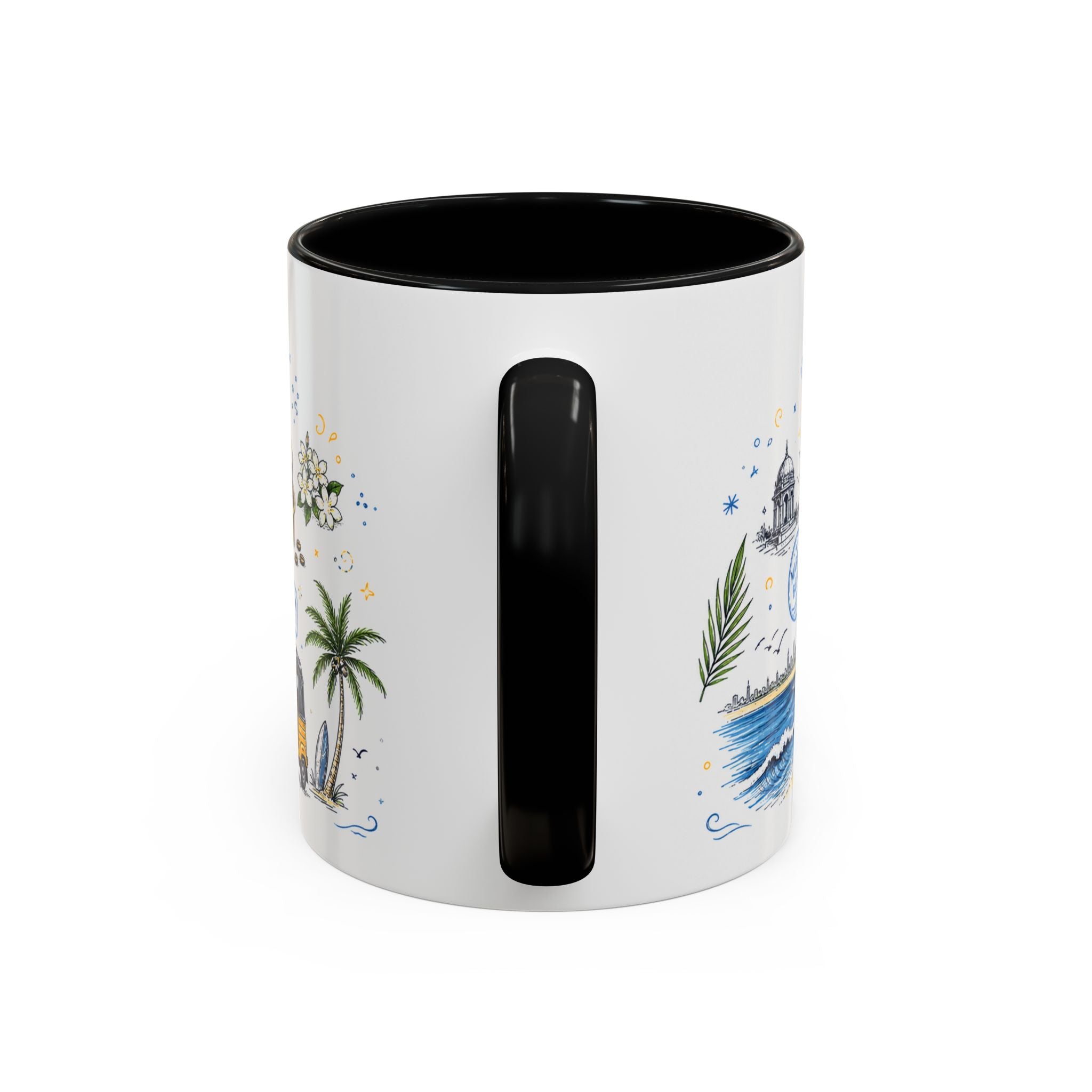 Chennai Coffee Mug | India Souvenir Travel Gift | Accent Color Ceramic 11oz 15oz