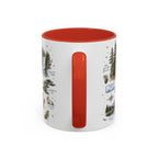 Mount Rainier Coffee Mug | National Park Hiking Washington Gift | Accent Color Ceramic 11oz 15oz