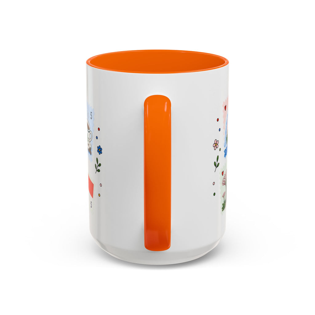Singapore Coffee Mug | Postage Stamp Collage Mug | Travel Souvenir Accent Cup 11oz 15oz