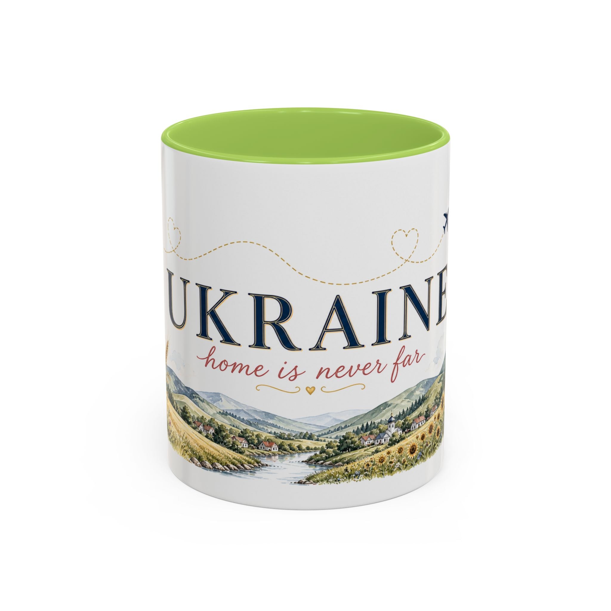 Ukraine Home Country Mug | Moving Away Gift | Long Distance Friendship | 11 oz 15 oz Accent Mug