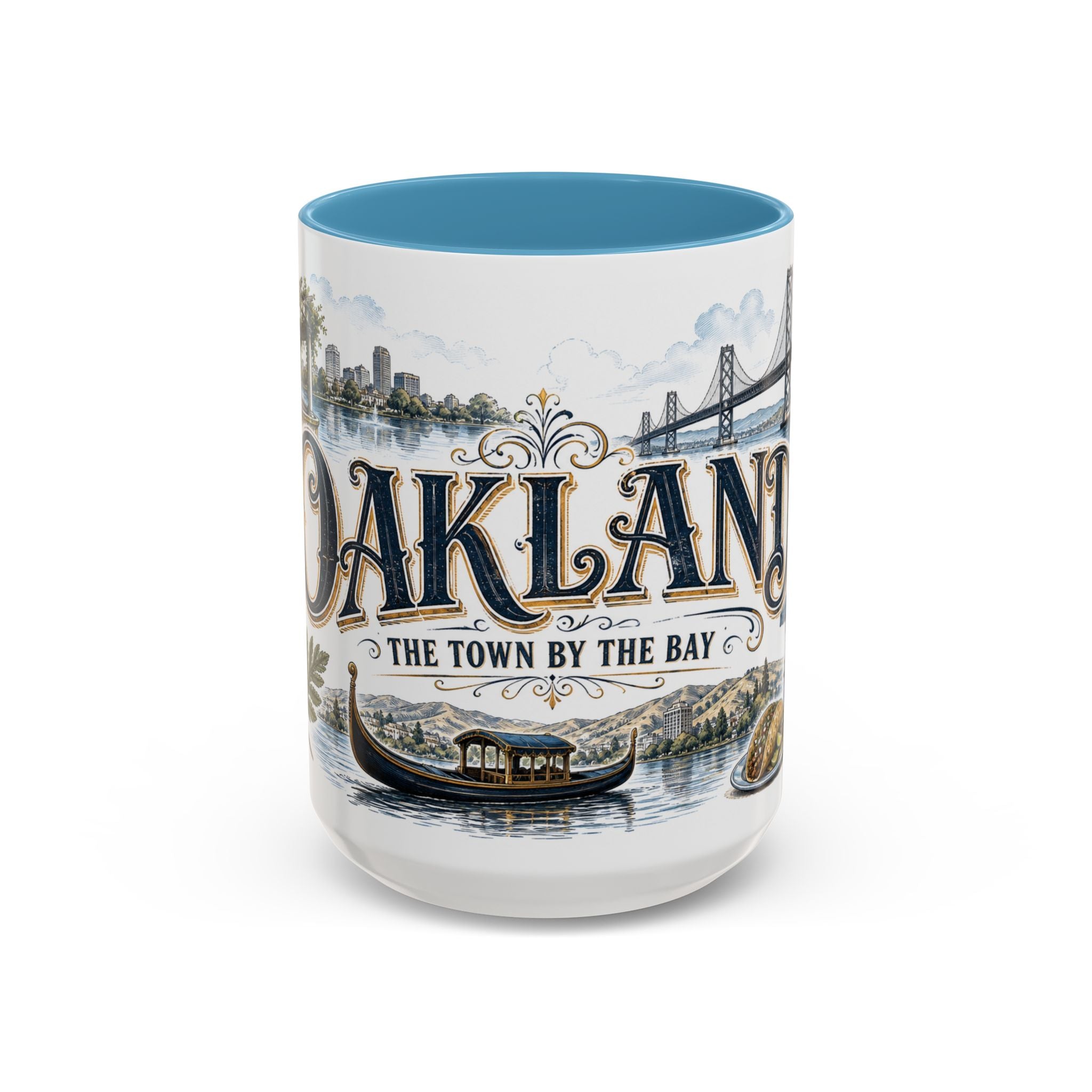 Oakland Coffee Mug | United States Travel Souvenir | Vintage Illustrated City Gift | 11 oz 15 oz Accent Mug