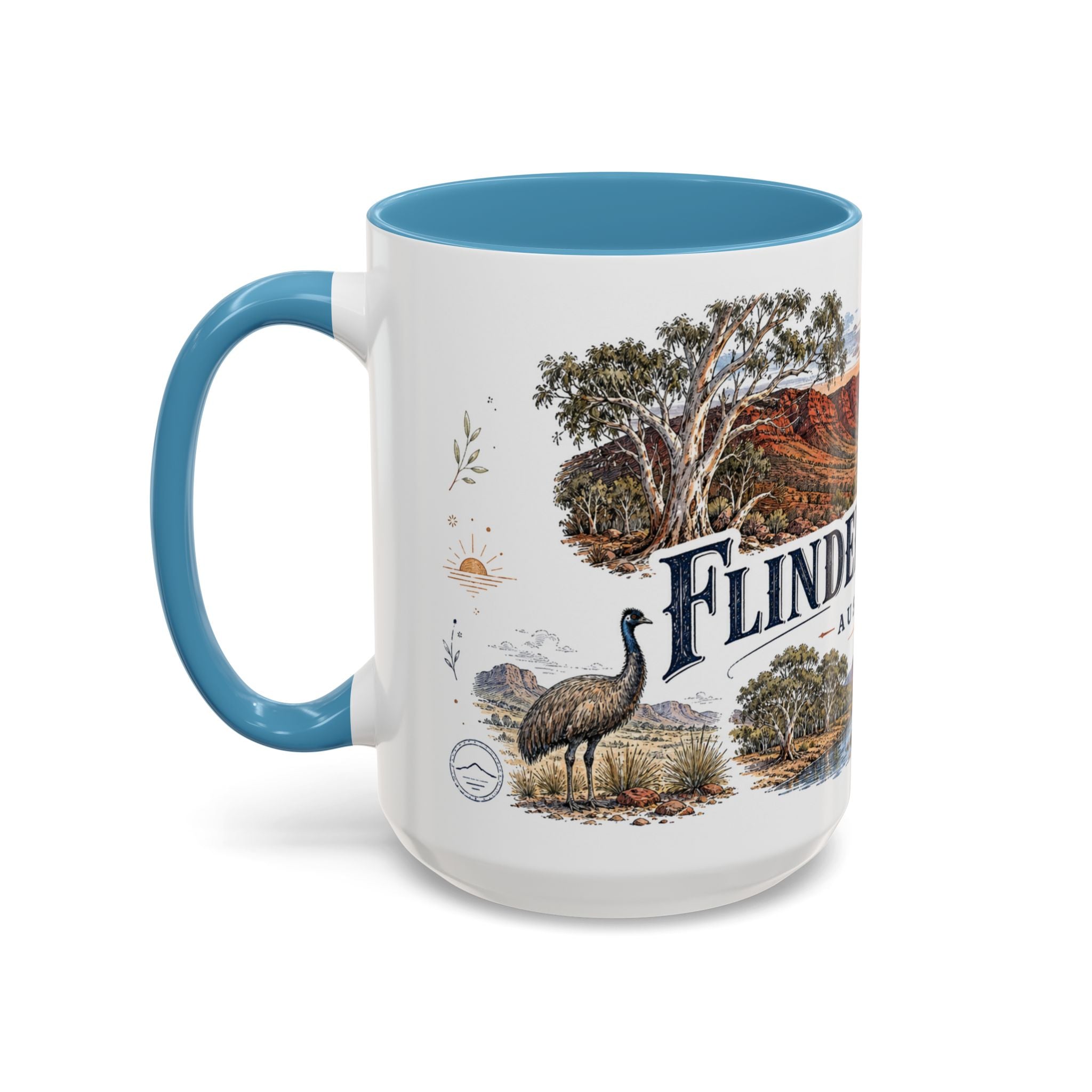 Flinders Ranges Mug, Australia Travel Souvenir, Bucket List Gift, Accent Ceramic Coffee Mug 11oz 15oz