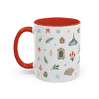 Istanbul Christmas Mug | Watercolor Travel Souvenir | Holiday Gift | Accent Ceramic Coffee Cup 11oz 15oz