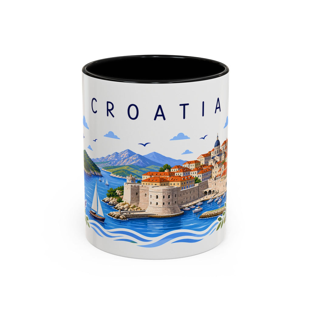 Croatia Coffee Mug | Travel Souvenir Accent Mug | Place Gift Ceramic Cup 11oz 15oz