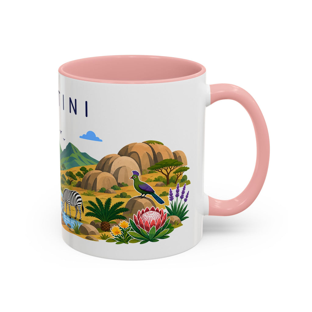 Eswatini Coffee Mug | Travel Souvenir Accent Mug | Country Gift Ceramic Cup 11oz 15oz