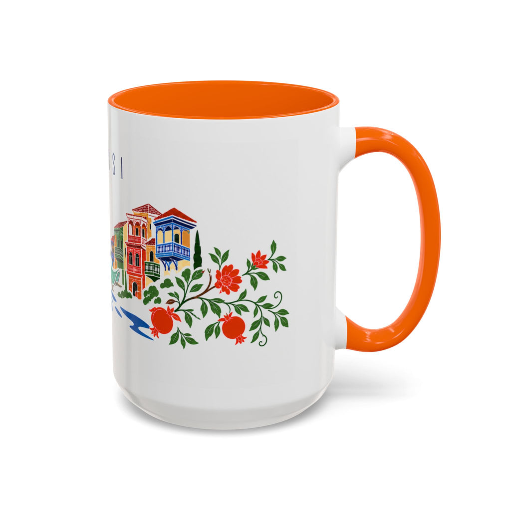 Tbilisi Coffee Mug | Georgia Travel Souvenir | Porcelain Decal City Gift | 11oz 15oz Accent Mug