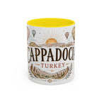 Cappadocia Coffee Mug | Travel Destination Souvenir Gift | Accent Color Ceramic 11oz 15oz