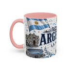 Argentina Soccer Coffee Mug | Soccer Fan Gift | Accent Color Ceramic 11oz 15oz Match Day Cup