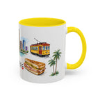 Tampa Illustrated Travel Mug | City Souvenir Accent Coffee Mug | 11oz 15oz Ceramic Cup
