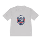 United States Soccer T Shirt, Let's Go USA Fan Tee, Moisture Wicking Sport Shirt