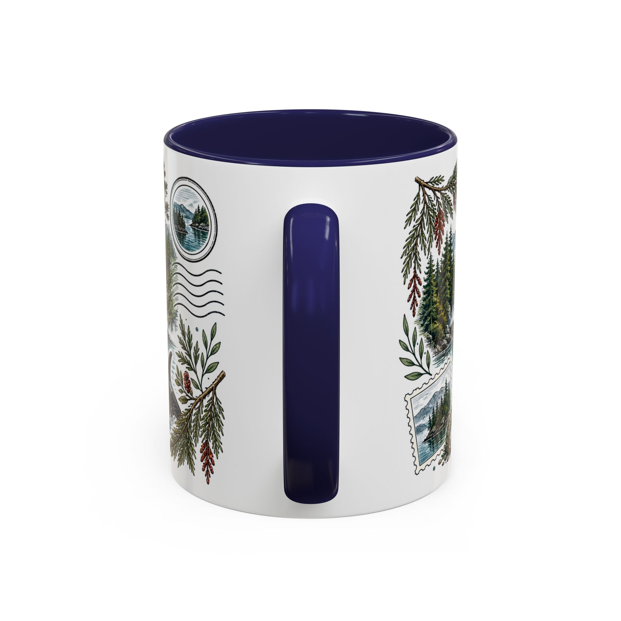 Queen Charlotte Sound Coffee Mug | Travel Destination Souvenir Gift | Accent Color Ceramic 11oz 15oz