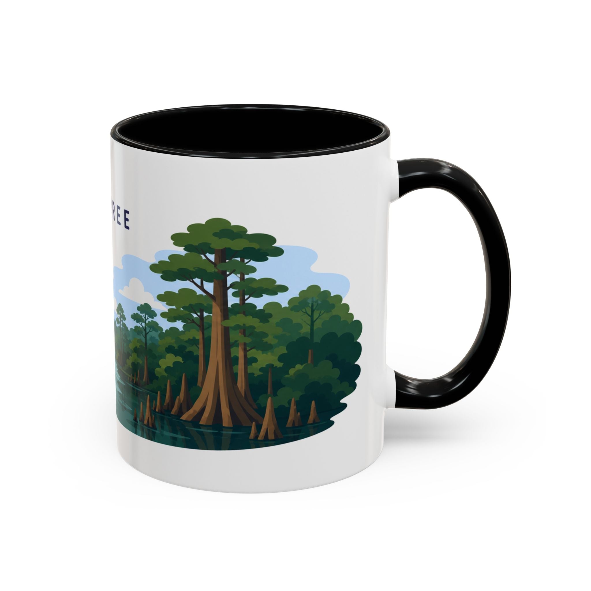 Congaree National Park Coffee Mug | Solid Color Block Park Souvenir | 11oz 15oz Accent Mug
