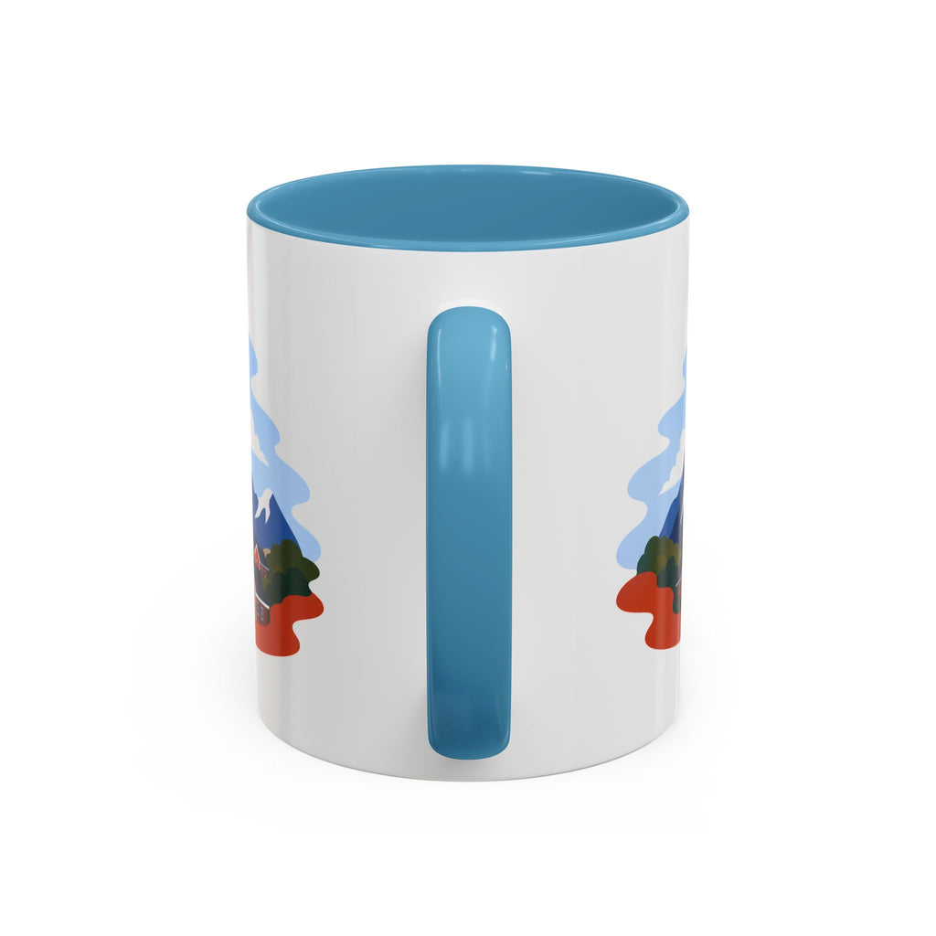 Lofoten Islands Coffee Mug | Travel Destination Souvenir Gift | Accent Color Ceramic 11oz 15oz